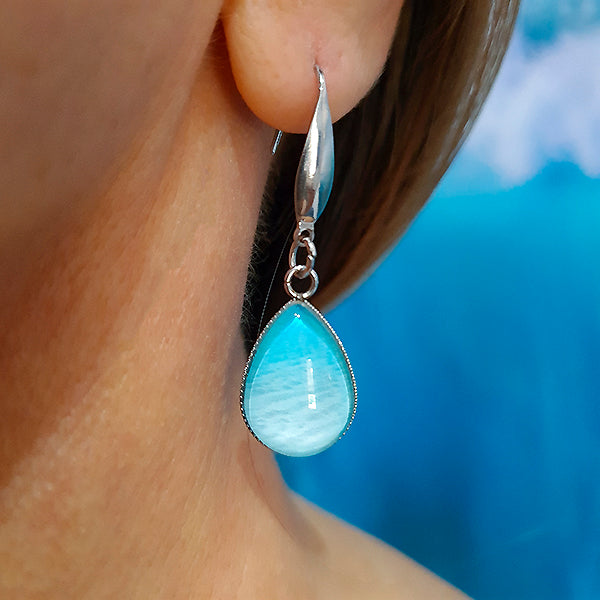 IndigoSand Tear Drop Earrings Stainless Steel Hooks