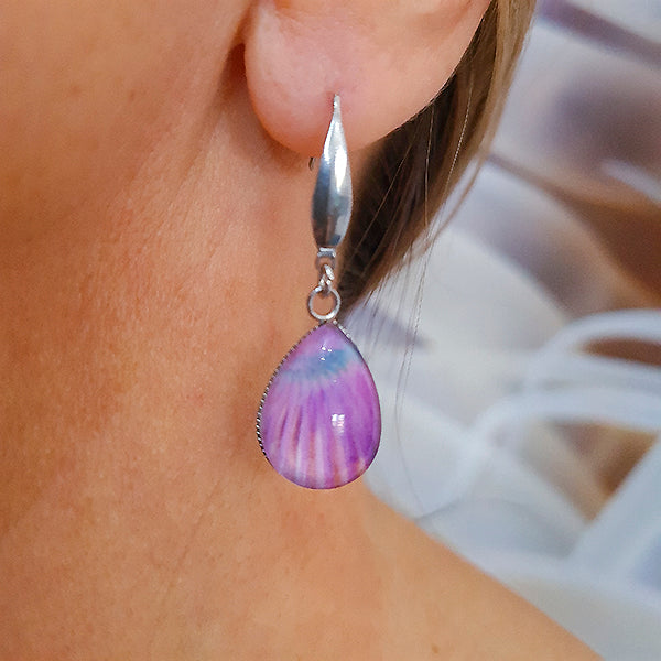 Parrotfish 2 Teardrop Earrings - Stainless Steel Hooks