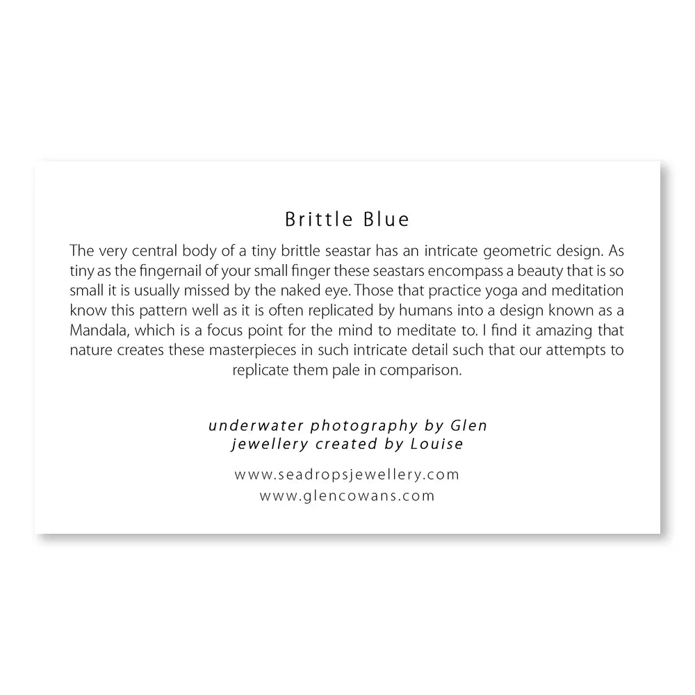 Brittle Blue Mini Print