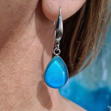 Load image into Gallery viewer, Aquarius Tear Drop Earrings Stainless Steel Hooks
