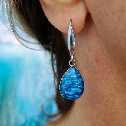 Fusiliers Teardrop Earrings - Stainless Steel Hooks