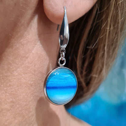 IndigoSea Round Earrings - Stainless Steel Hooks