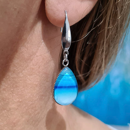 IndigoSea Teardrop Earrings - Stainless Steel Hooks