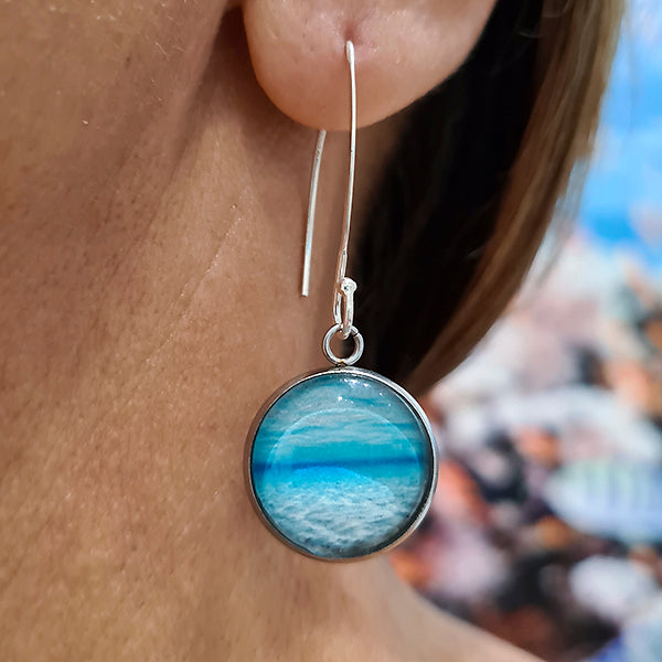 InfiniSea Round Earrings Silver Wires