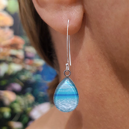 InfiniSea Teardrop Earrings - Sterling Silver