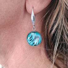 Load image into Gallery viewer, Ningaloo Dreaming Round Earrings Stainless Steel Hooks

