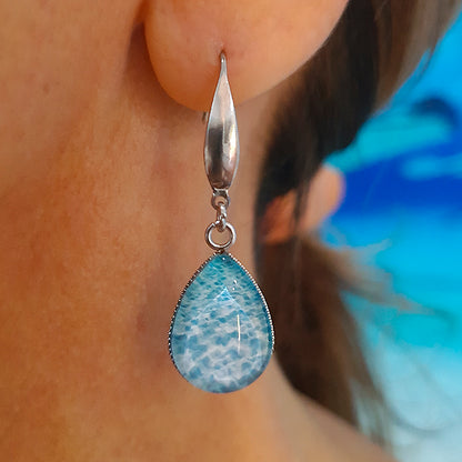 Ningaloo Sands Teardrop Earrings - Stainless Steel Hooks