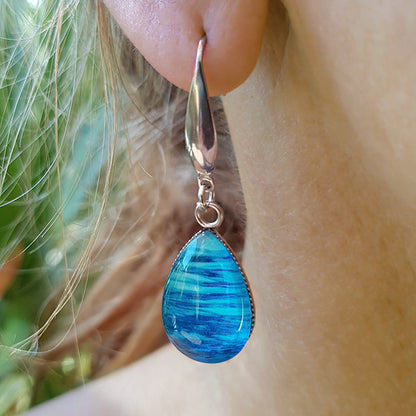 IndigoSky Teardrop Earrings - Stainless Steel Hooks